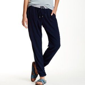 Splendid Ruched Leg Jogger Trouser in Navy | L